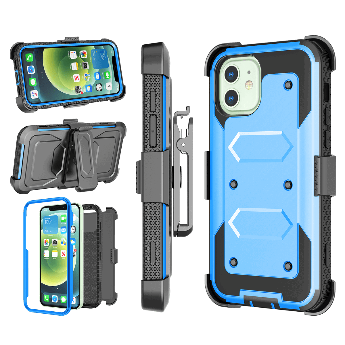 Case with Belt Clip Holster Stand for iPhone 12 Pro Max - carolay.co