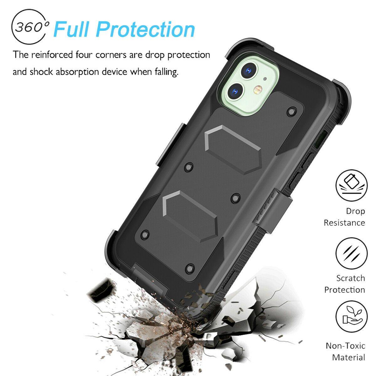 Case with Belt Clip Holster Stand for iPhone 12 Pro Max - carolay.co