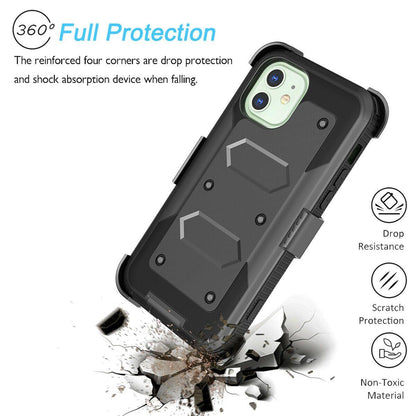 Case with Belt Clip Holster Stand for iPhone 12 Pro Max - carolay.co
