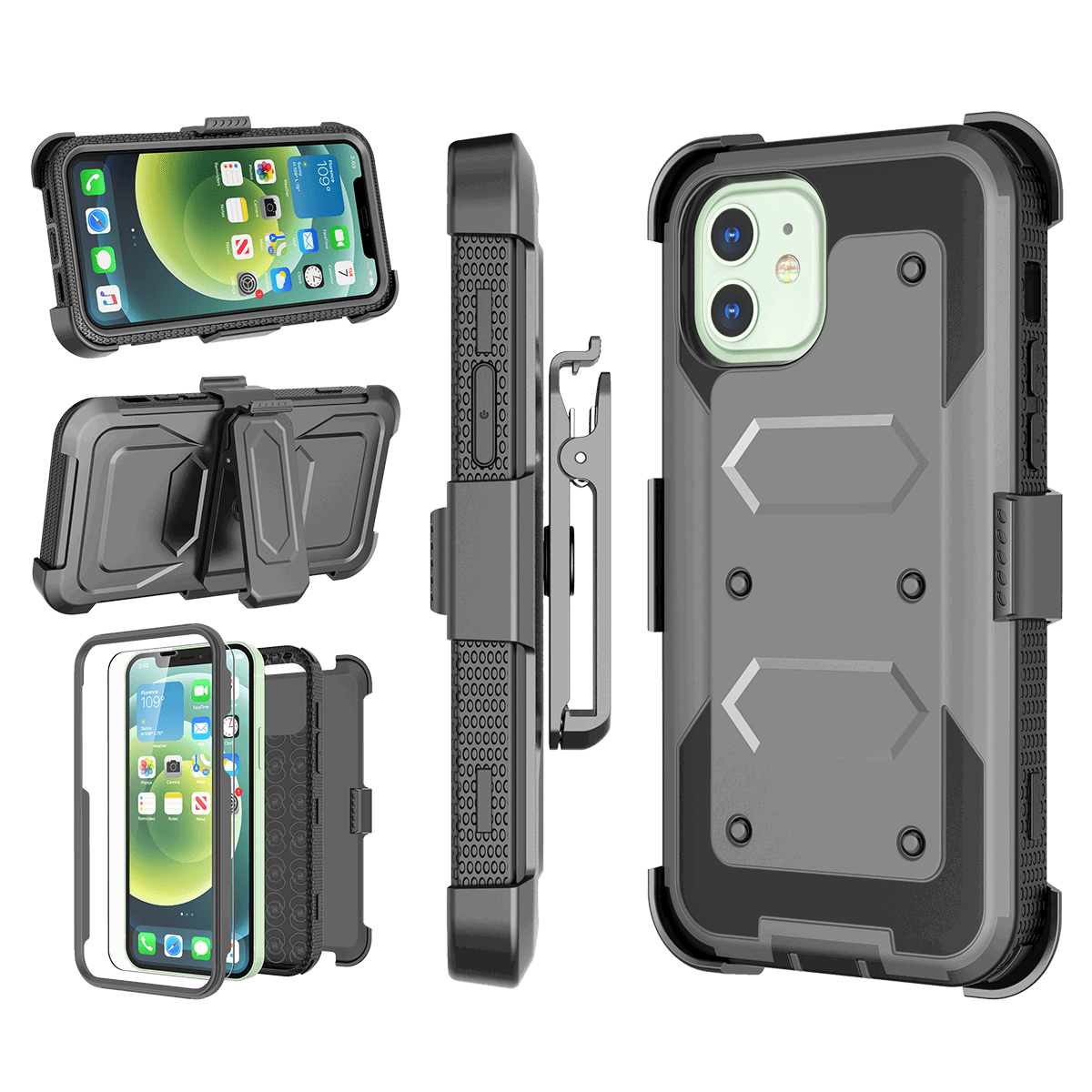 Case with Belt Clip Holster Stand for iPhone 12 Pro Max - carolay.co
