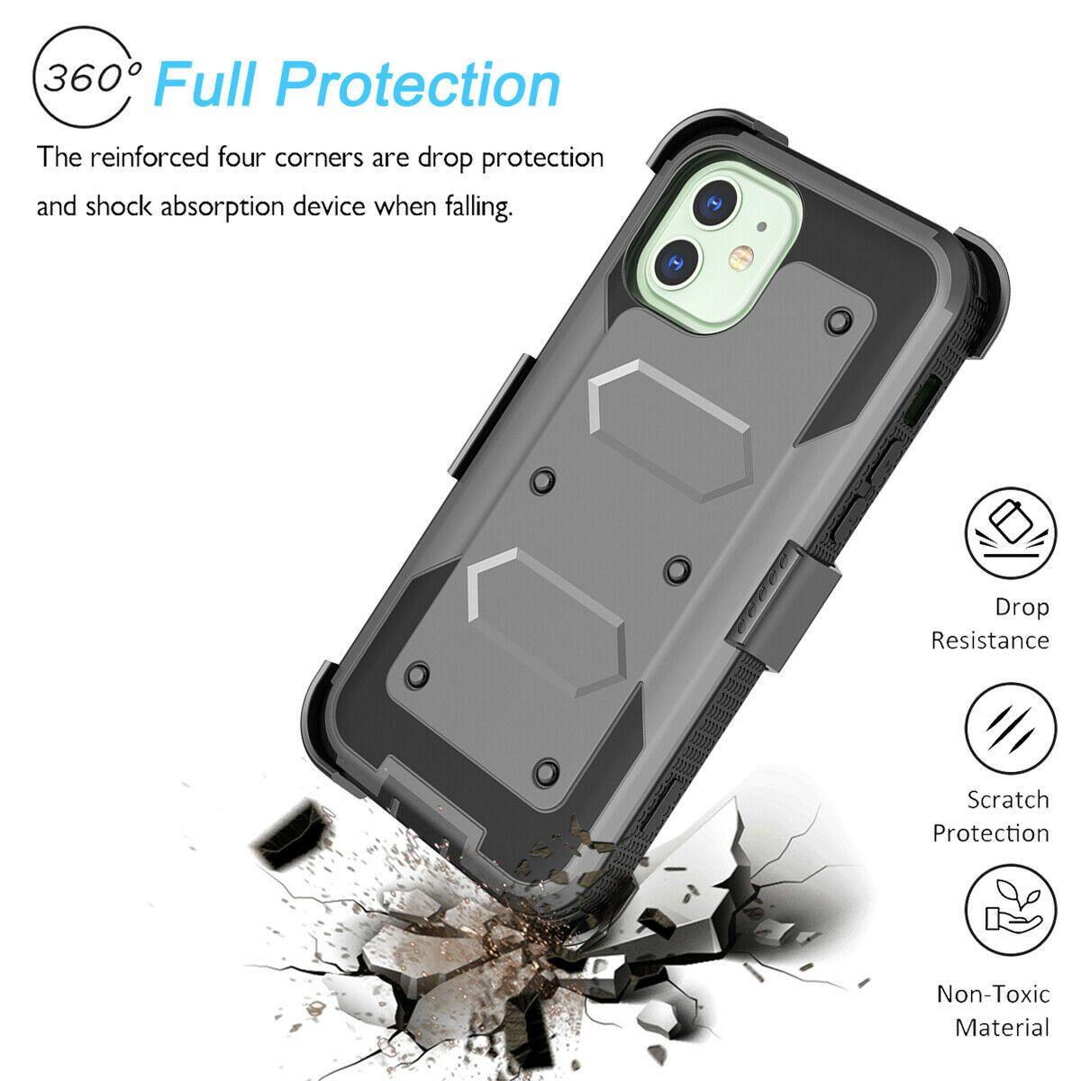 Case with Belt Clip Holster Stand for iPhone 12 Pro Max - carolay.co