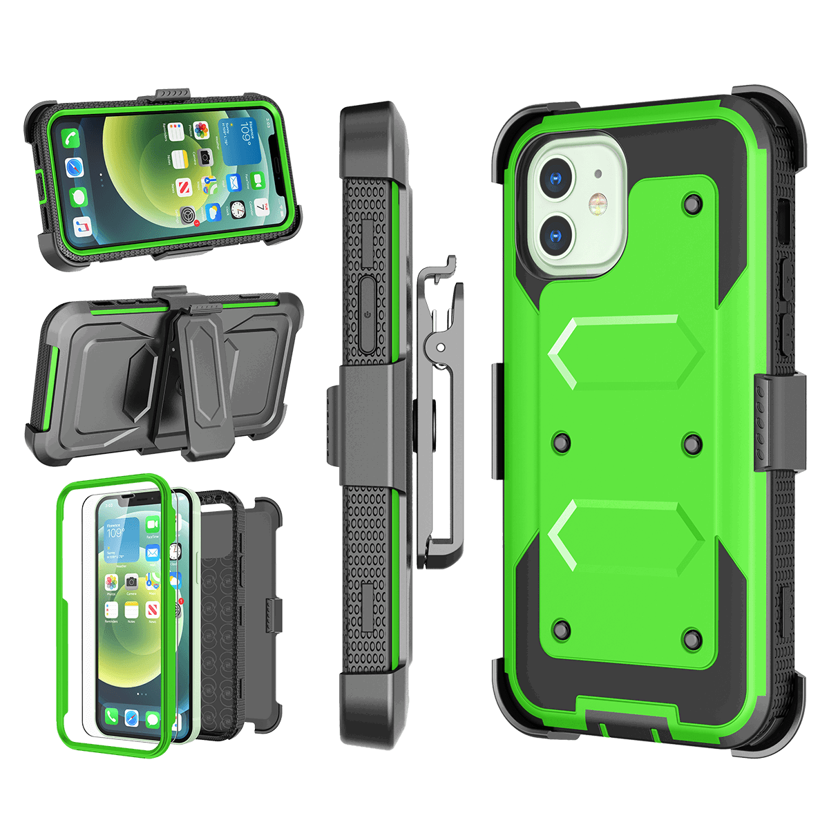 Case with Belt Clip Holster Stand for iPhone 12 Pro Max - carolay.co