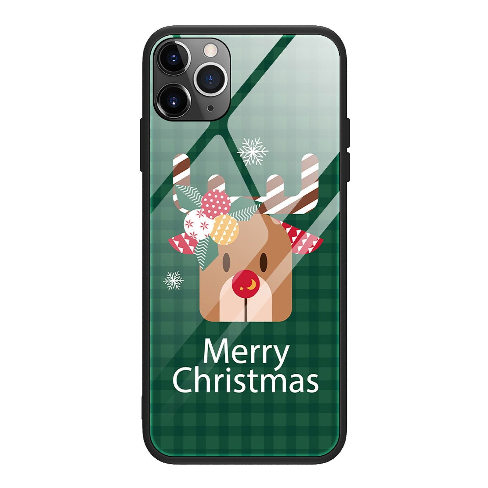 Christmas Case Silicone Glass Ultra Slim For iPhone - carolay.co