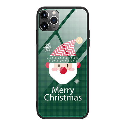 Christmas Case Silicone Glass Ultra Slim For iPhone - carolay.co