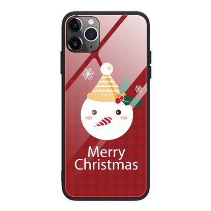 Christmas Case Silicone Glass Ultra Slim For iPhone - carolay.co