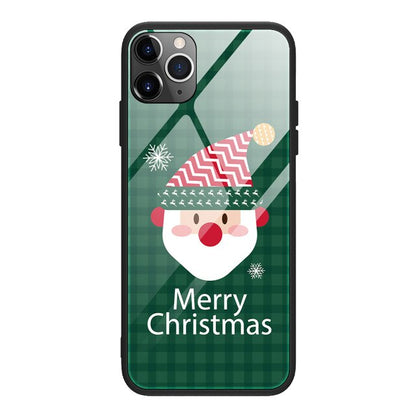 Christmas Case Silicone Glass Ultra Slim For iPhone - carolay.co