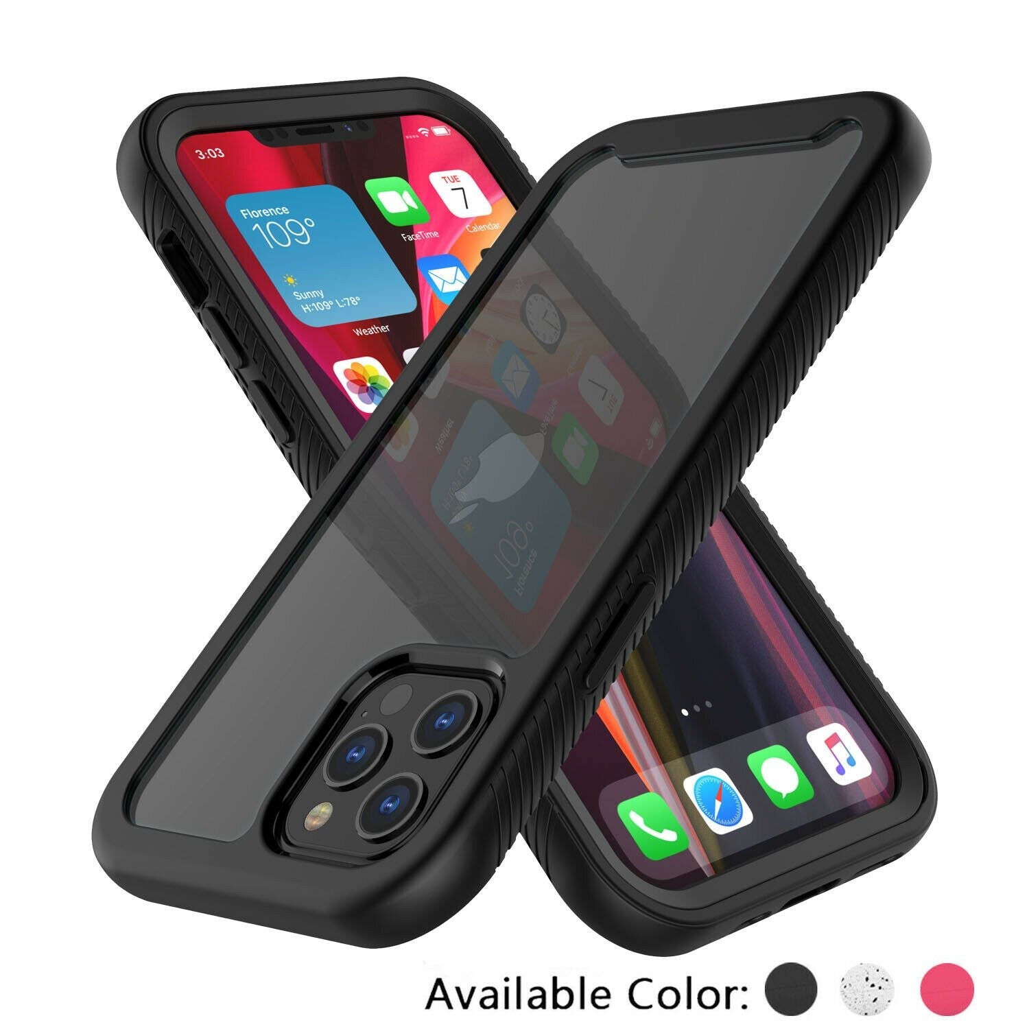 Clear Case Cover with Screen Protector For iPhone - carolay.co