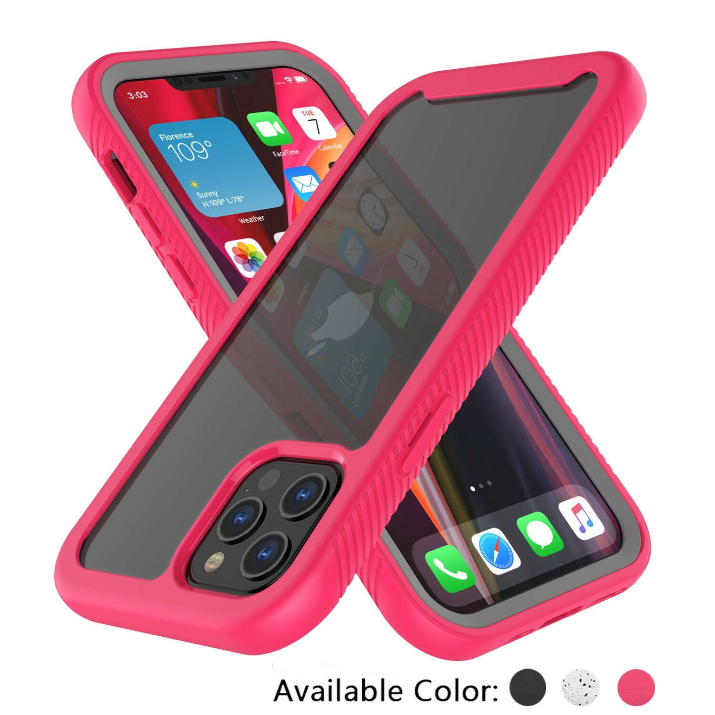 Clear Case Cover with Screen Protector For iPhone - carolay.co
