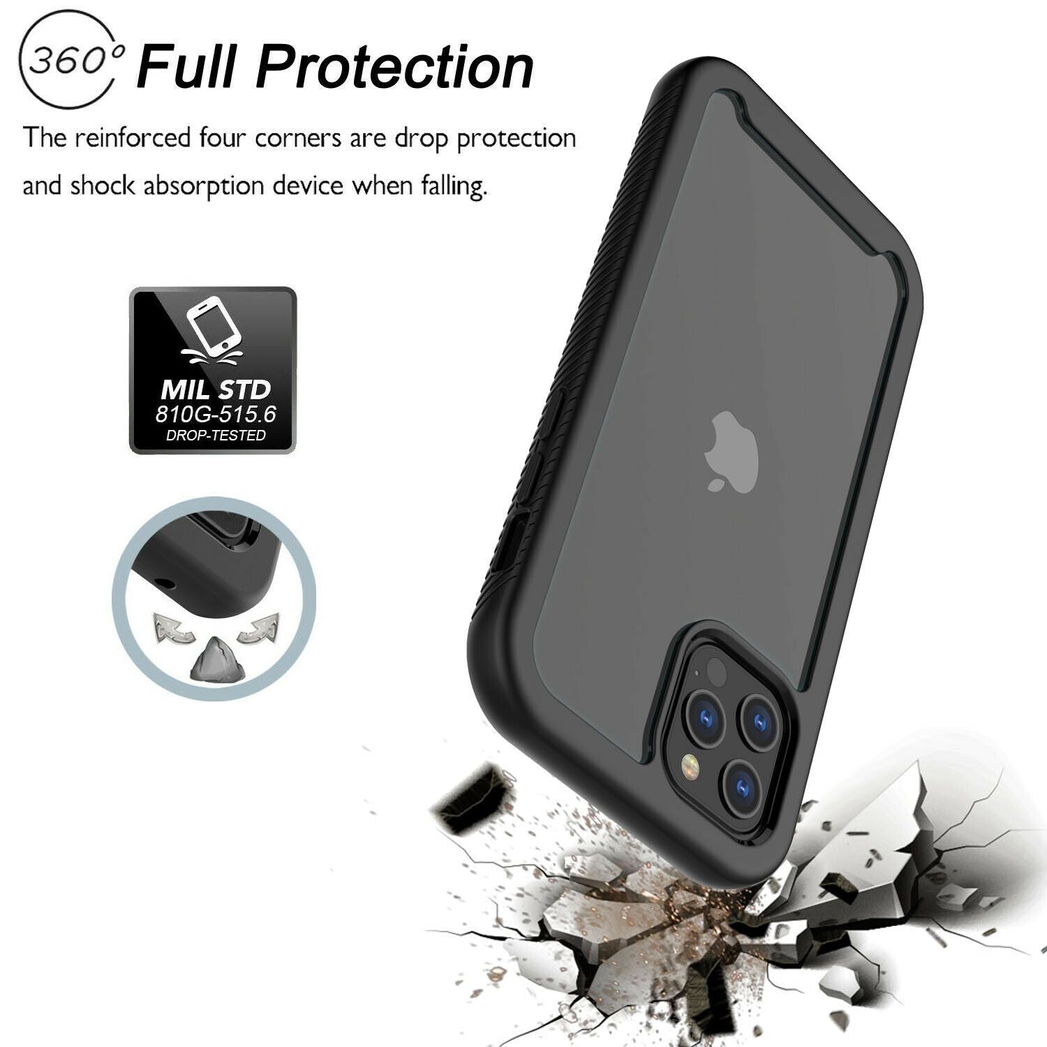 Clear Case Cover with Screen Protector For iPhone - carolay.co