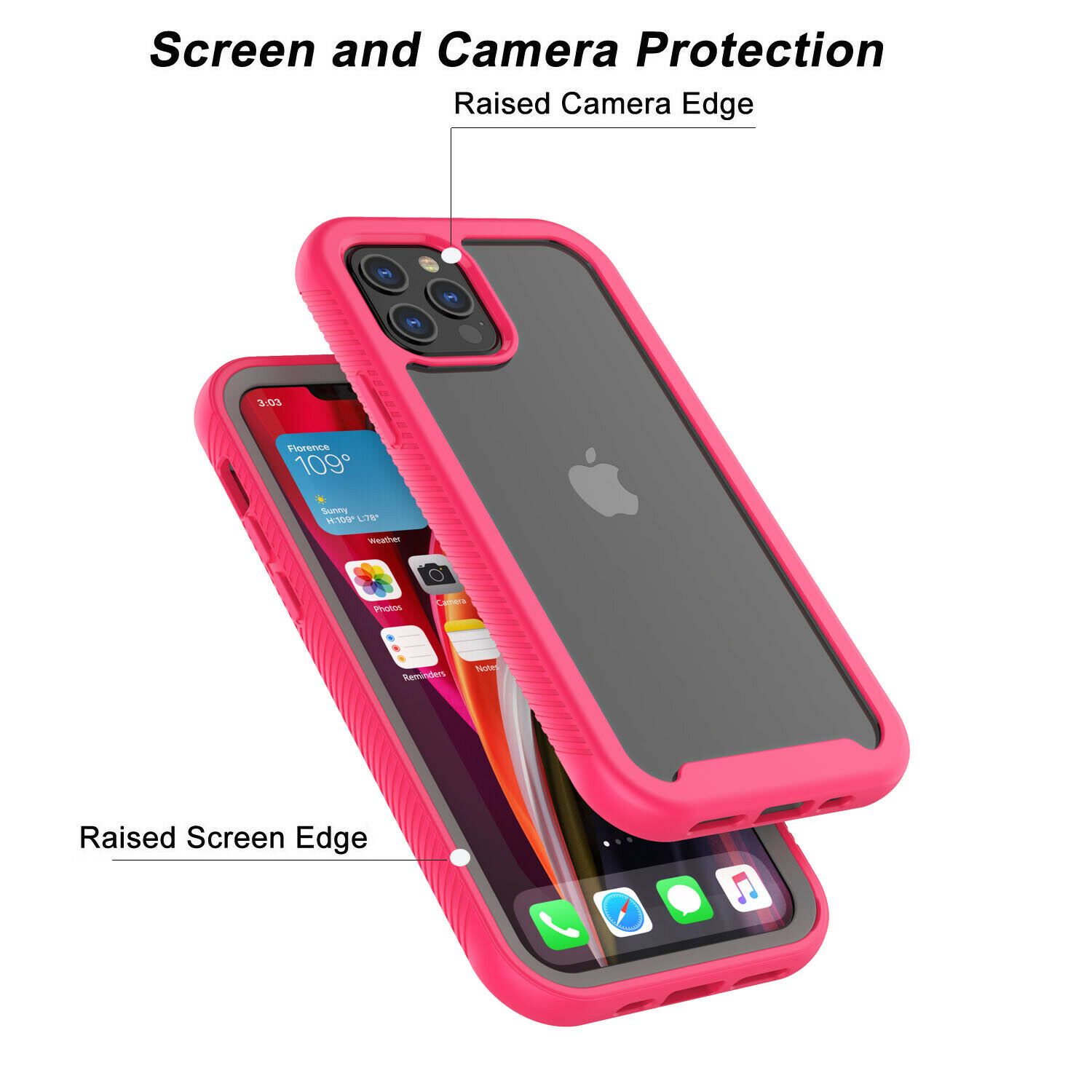 Clear Case Cover with Screen Protector For iPhone - carolay.co