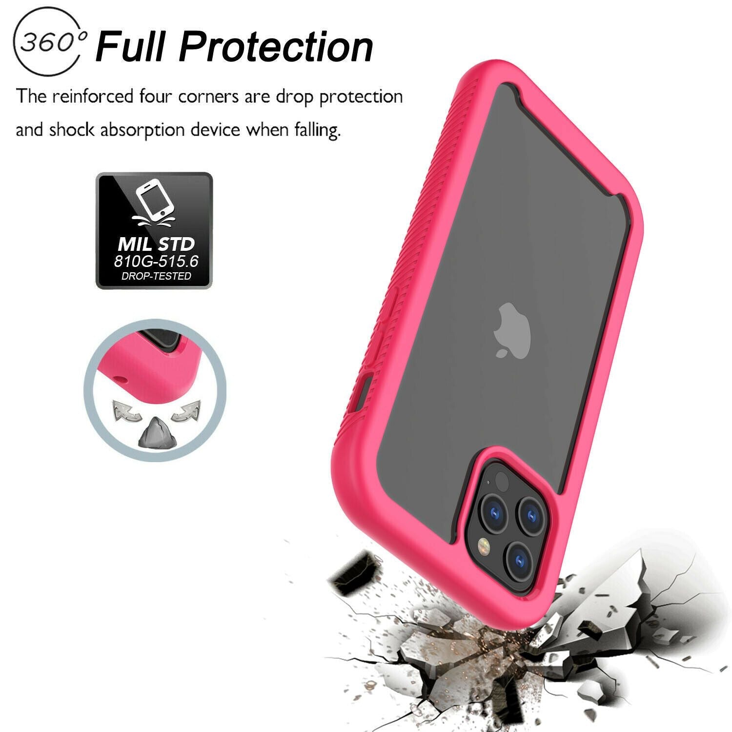 Clear Case Cover with Screen Protector For iPhone - carolay.co