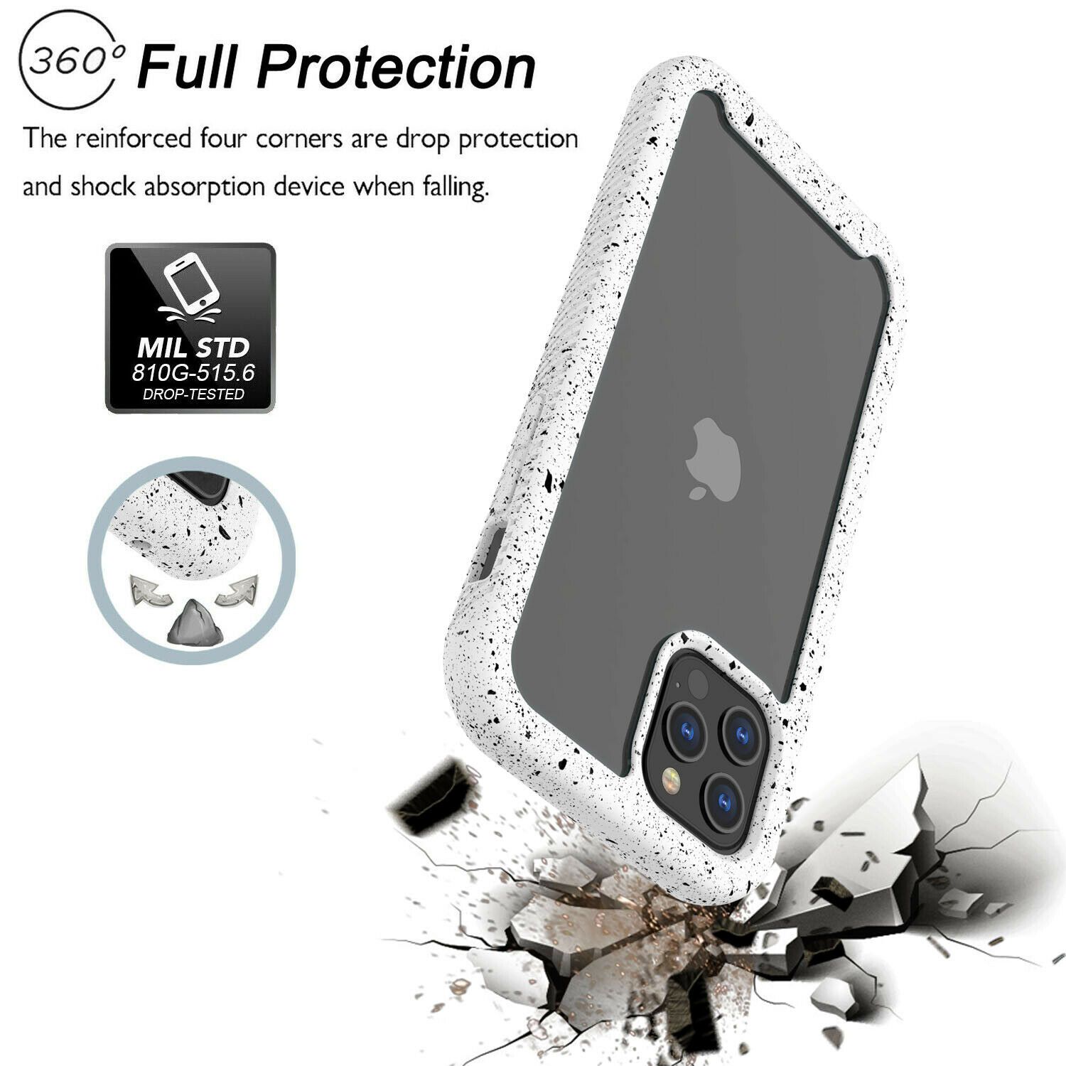 Clear Case Cover with Screen Protector For iPhone - carolay.co