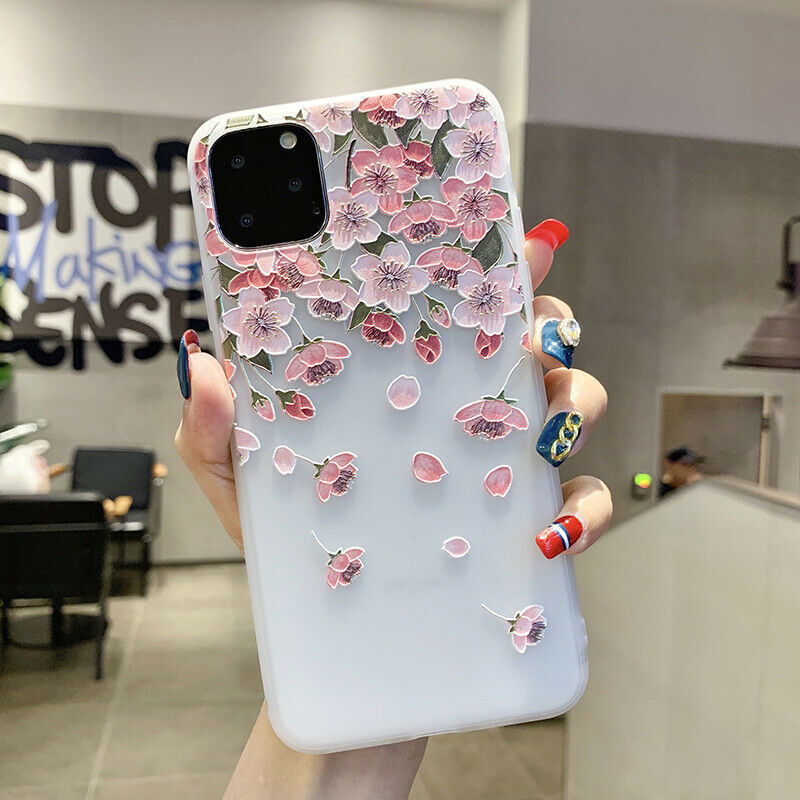 Clear Frost Flower Thin Soft Case For iPhone - carolay.co