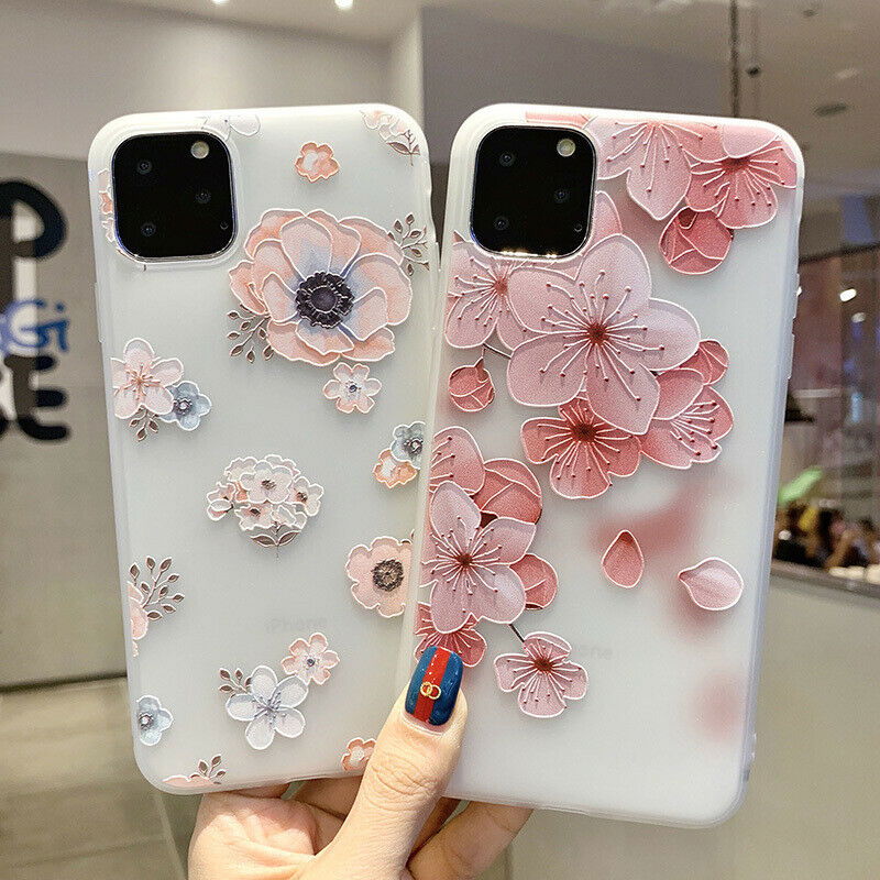 Clear Frost Flower Thin Soft Case For iPhone - carolay.co