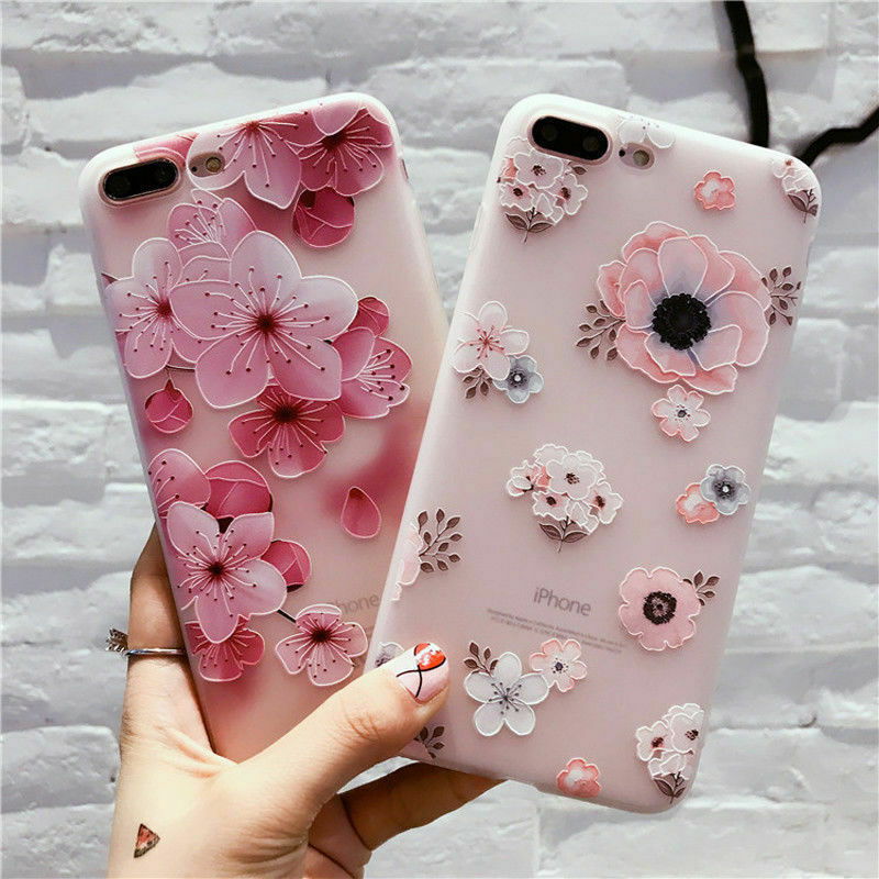 Clear Frost Flower Thin Soft Case For iPhone - carolay.co