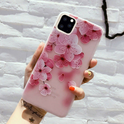 Clear Frost Flower Thin Soft Case For iPhone - carolay.co