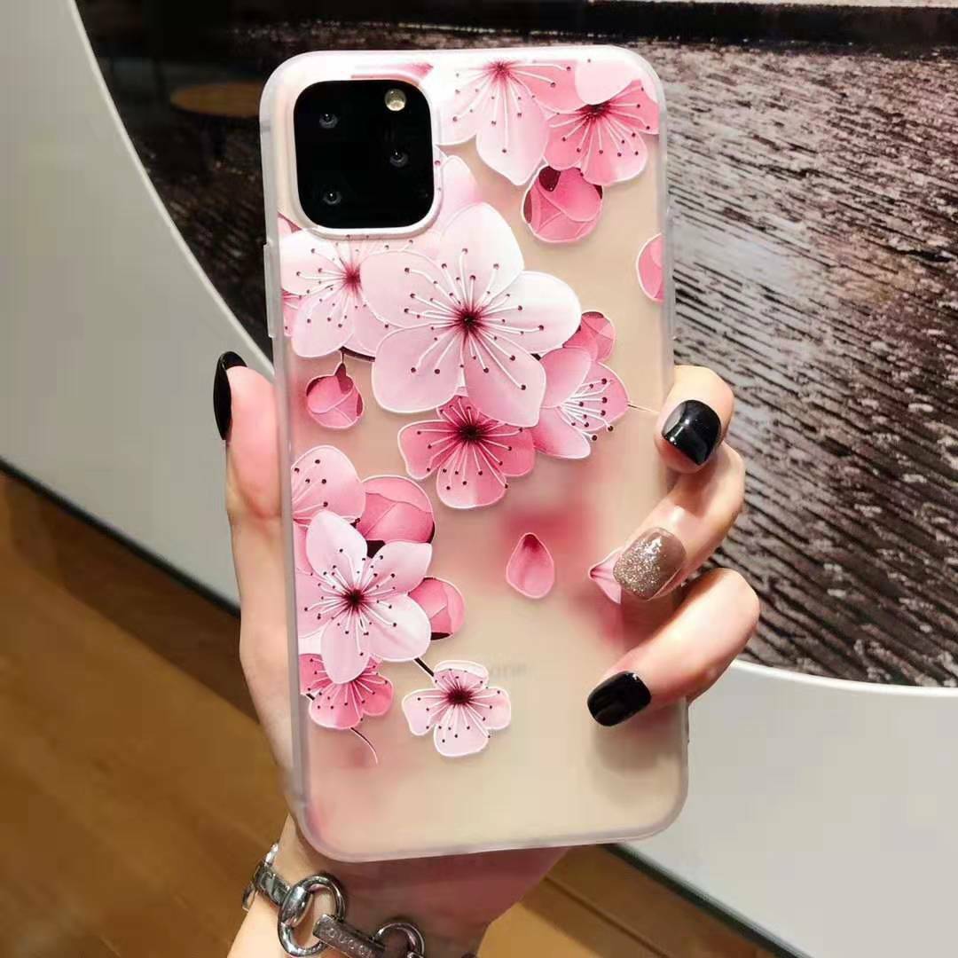Clear Frost Flower Thin Soft Case For iPhone - carolay.co