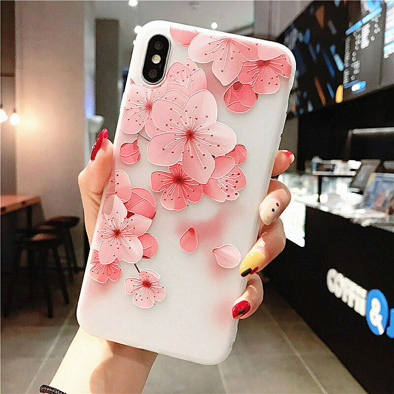 Clear Frost Flower Thin Soft Case For iPhone - carolay.co
