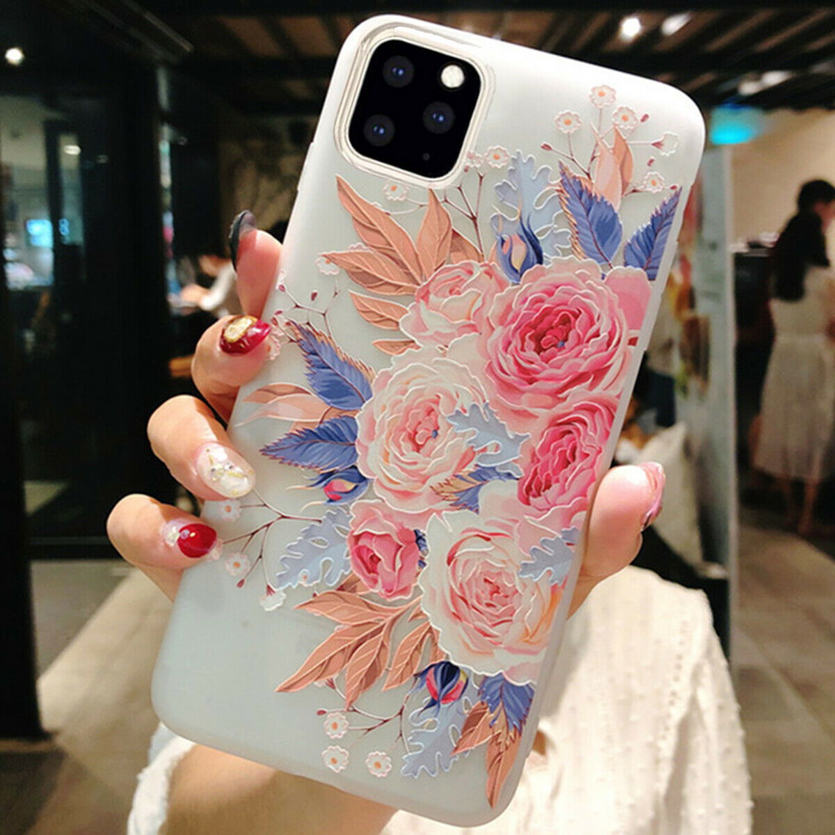 Clear Frost Flower Thin Soft Case For iPhone - carolay.co