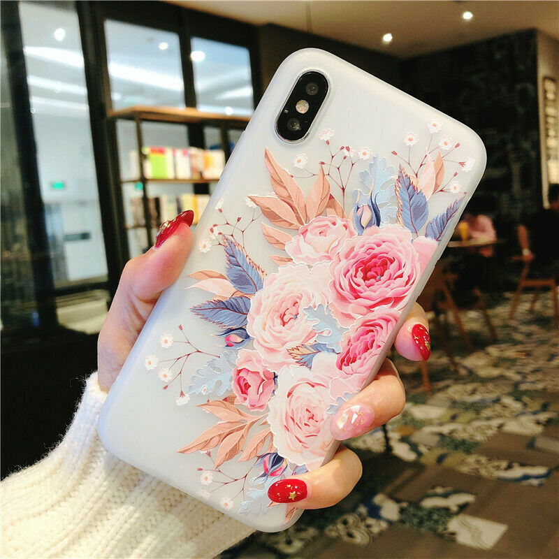 Clear Frost Flower Thin Soft Case For iPhone - carolay.co
