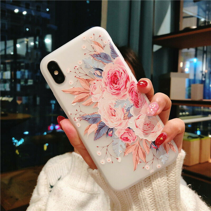 Clear Frost Flower Thin Soft Case For iPhone - carolay.co