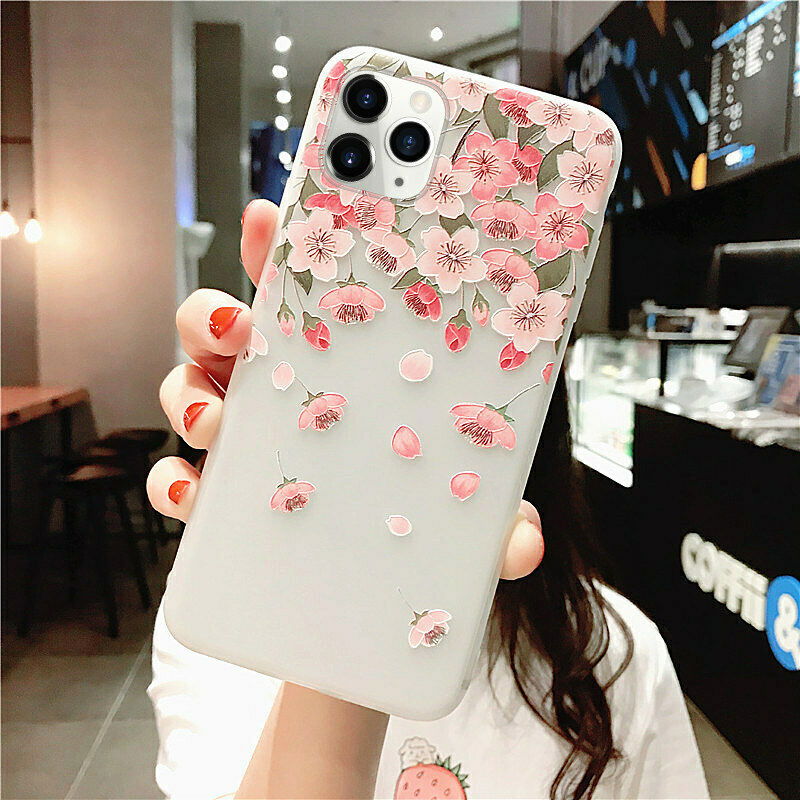 Clear Frost Flower Thin Soft Case For iPhone - carolay.co