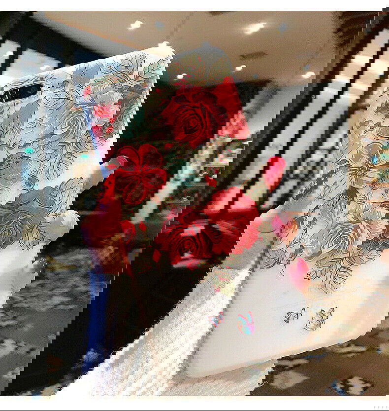 Clear Frost Flower Thin Soft Case For iPhone - carolay.co