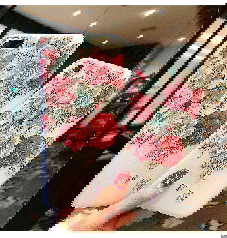 Clear Frost Flower Thin Soft Case For iPhone - carolay.co