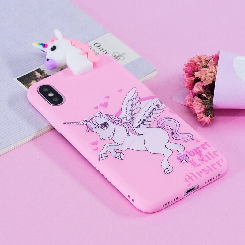 Cute 3D Cartoon Doll Soft Rubber Silicone caase For iPhone - carolay.co