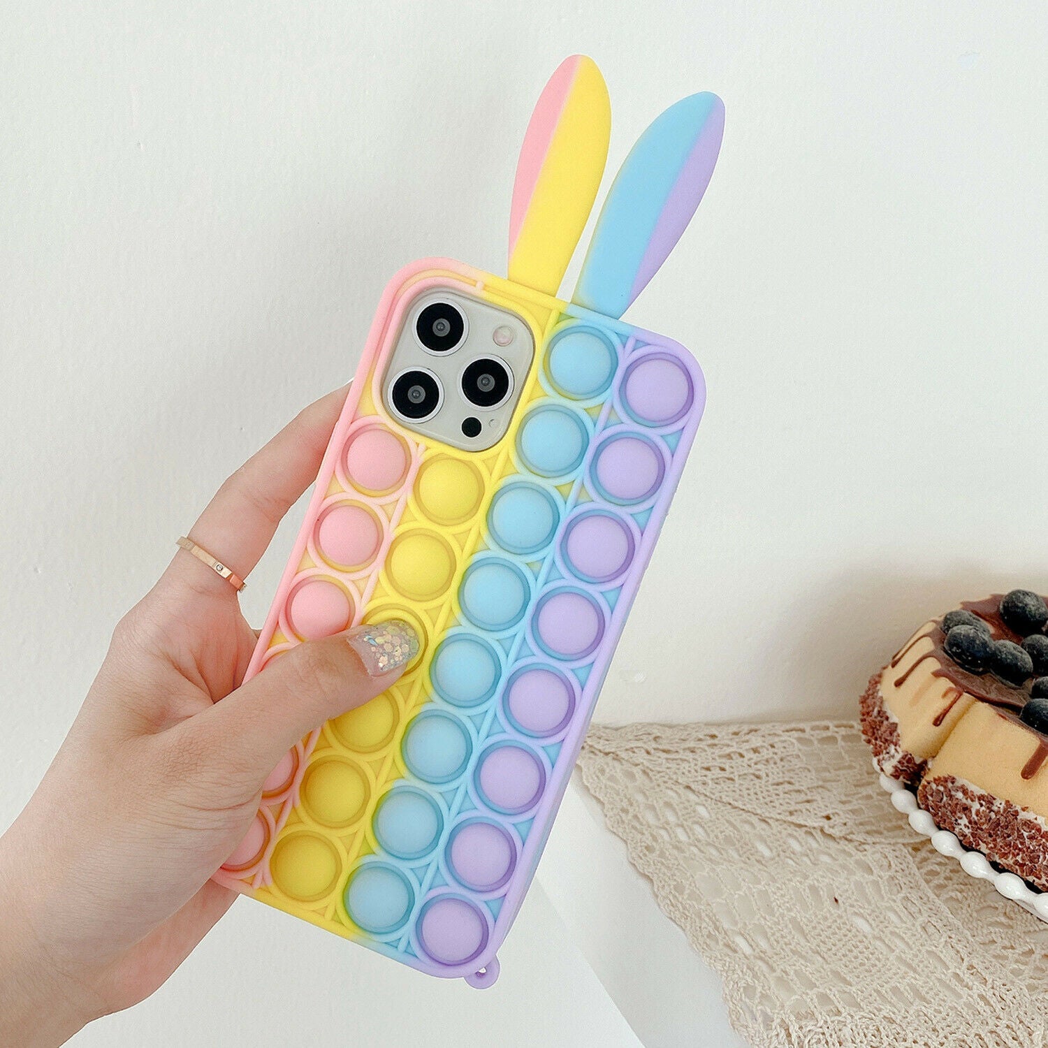 Cute 3D Case Push Bubble Silicone for iPhone - carolay.co