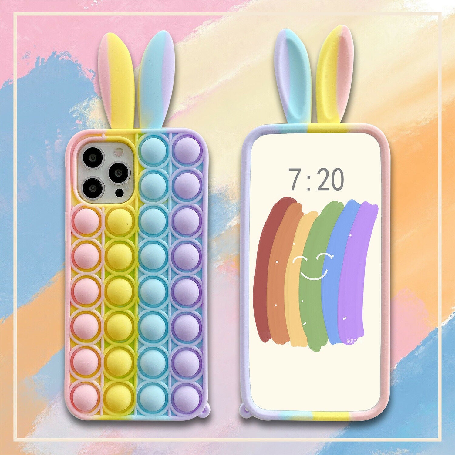 Cute 3D Case Push Bubble Silicone for iPhone - carolay.co
