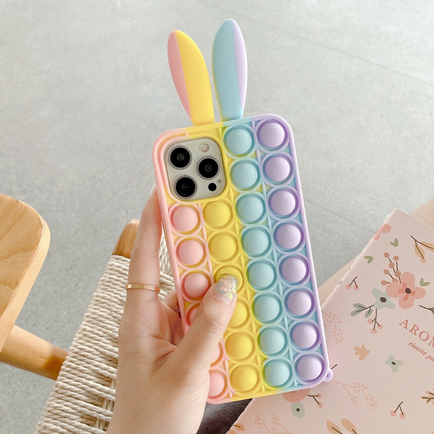 Cute 3D Case Push Bubble Silicone for iPhone - carolay.co