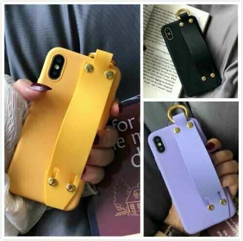 Cute Silicone Wrist Strap Protective Phone Case For iPhone - carolay.co