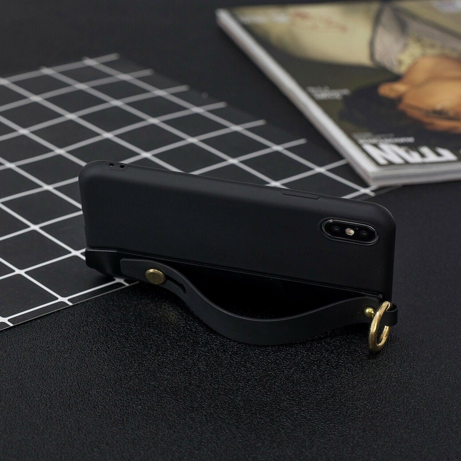 Cute Silicone Wrist Strap Protective Phone Case For iPhone - carolay.co