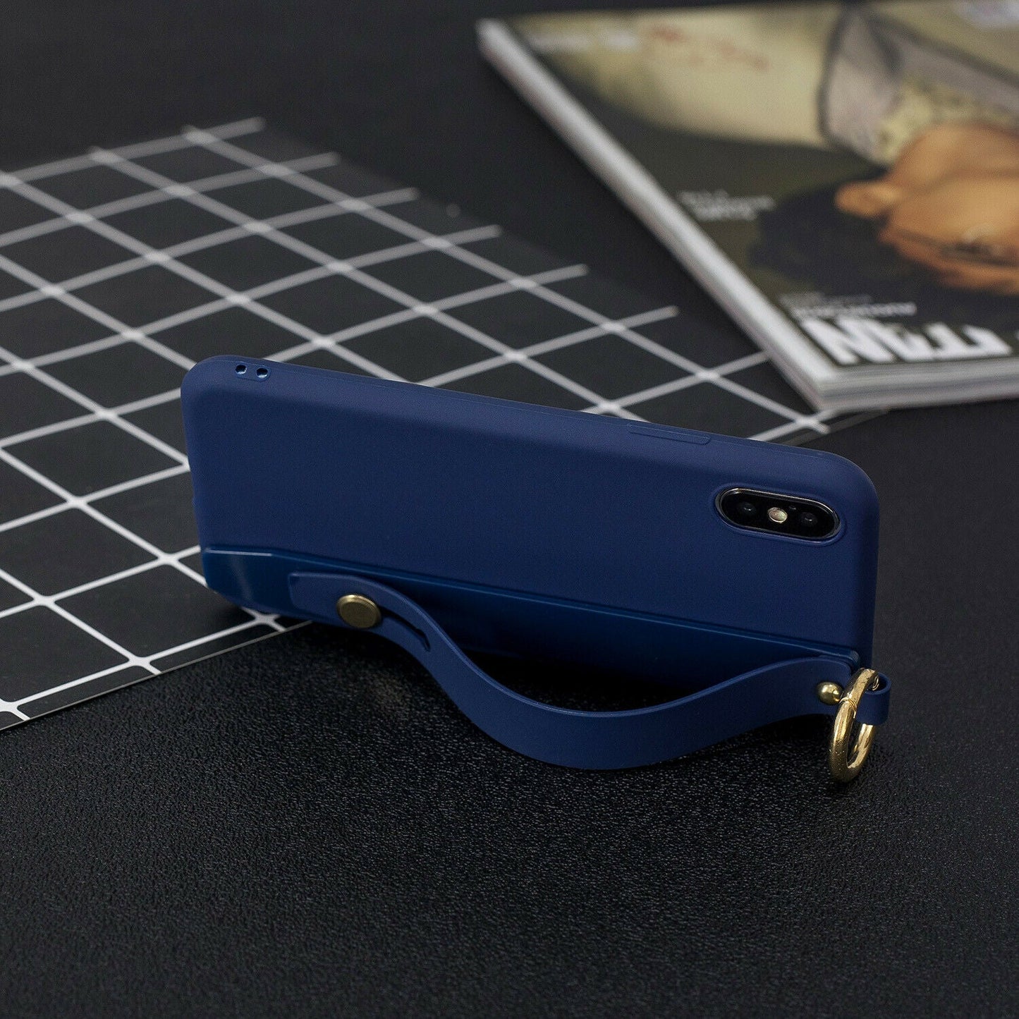 Cute Silicone Wrist Strap Protective Phone Case For iPhone - carolay.co