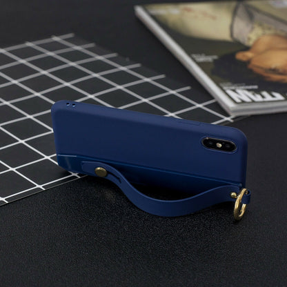 Cute Silicone Wrist Strap Protective Phone Case For iPhone - carolay.co