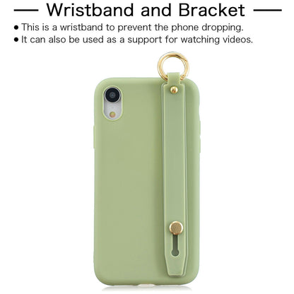 Cute Silicone Wrist Strap Protective Phone Case For iPhone - carolay.co