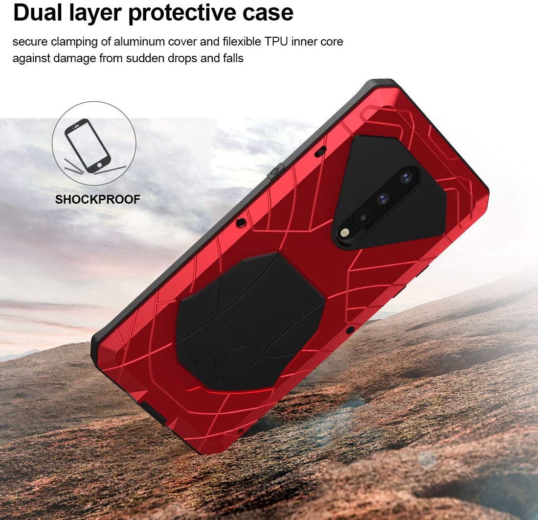 Doom armor Metal Aluminum Case for OnePlus 8 Hybrid Armor Heavy Duty - carolay.co