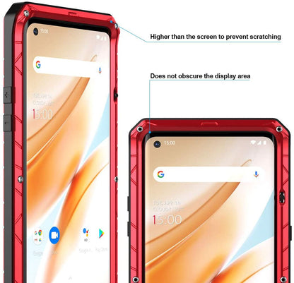 Doom armor Metal Aluminum Case for OnePlus 8 Hybrid Armor Heavy Duty - carolay.co