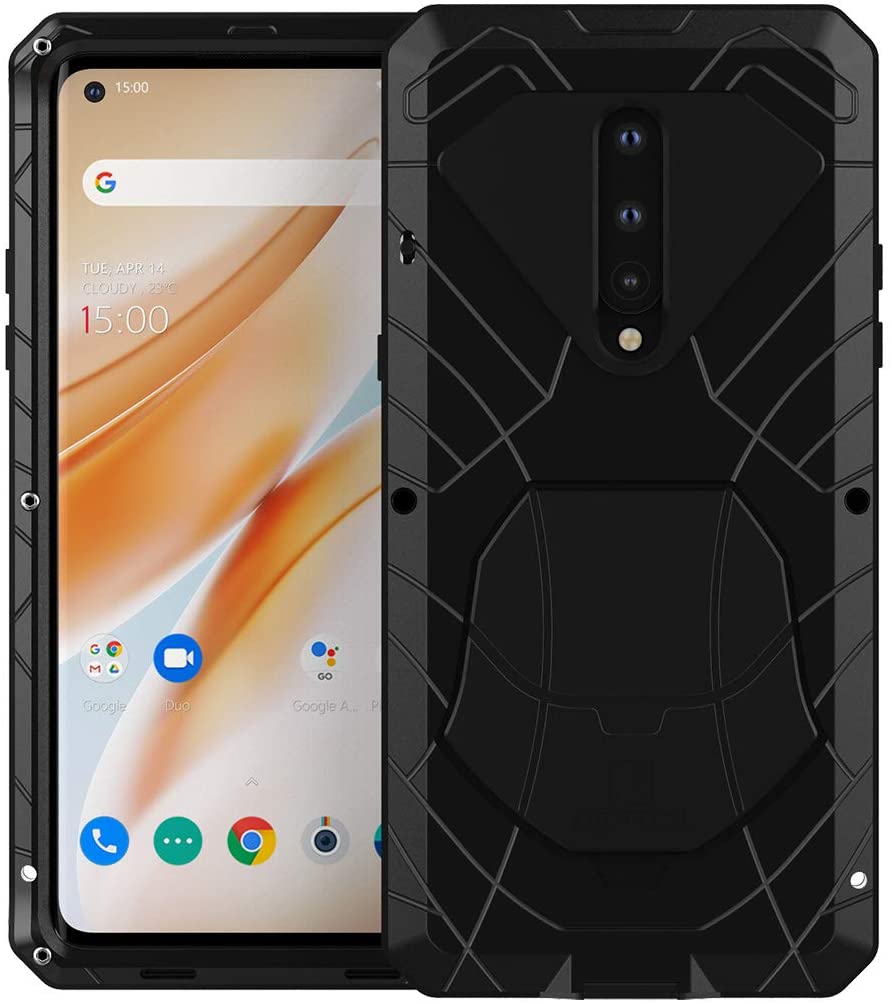 Doom armor Metal Aluminum Case for OnePlus 8 Hybrid Armor Heavy Duty - carolay.co