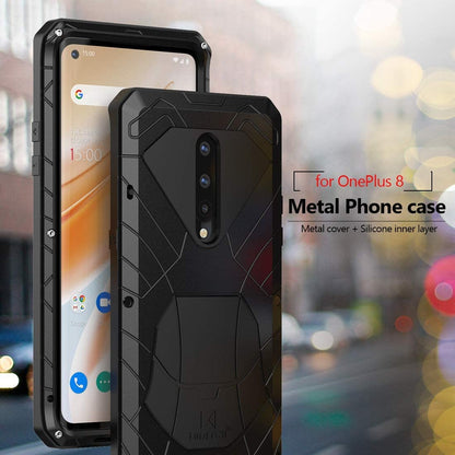 Doom armor Metal Aluminum Case for OnePlus 8 Hybrid Armor Heavy Duty - carolay.co