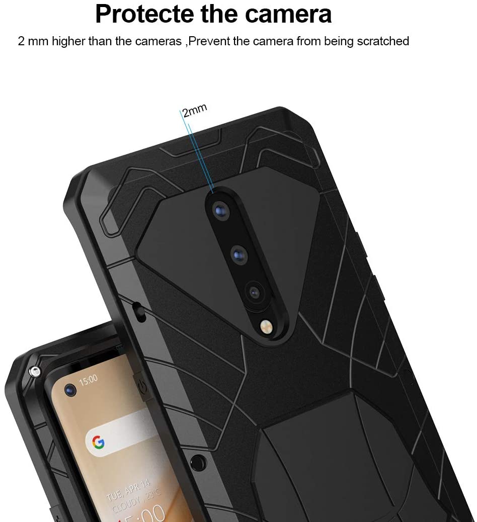 Doom armor Metal Aluminum Case for OnePlus 8 Hybrid Armor Heavy Duty - carolay.co