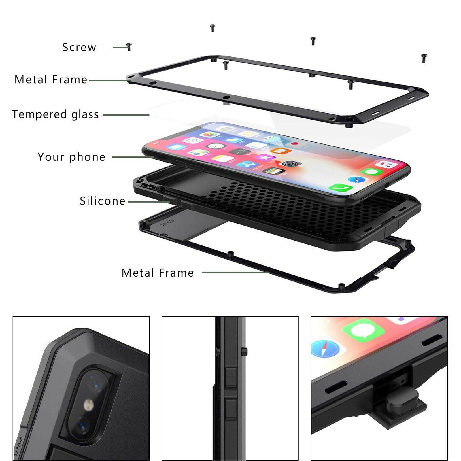 Doom armor Metal Aluminum Case for iPhone - carolay.co