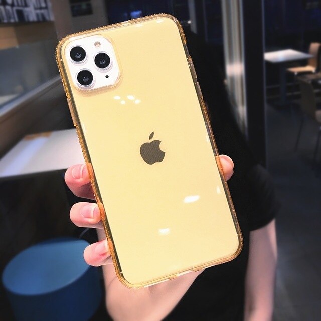 Fashion Transparent Diamond Phone Case For iPhone Clear Back Cover - carolay.co