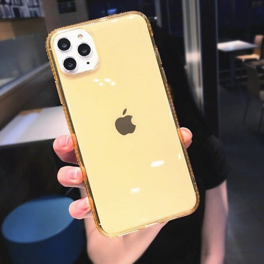 Fashion Transparent Diamond Phone Case For iPhone Clear Back Cover - carolay.co
