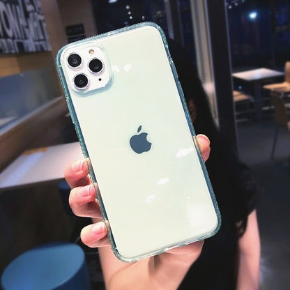 Fashion Transparent Diamond Phone Case For iPhone Clear Back Cover - carolay.co