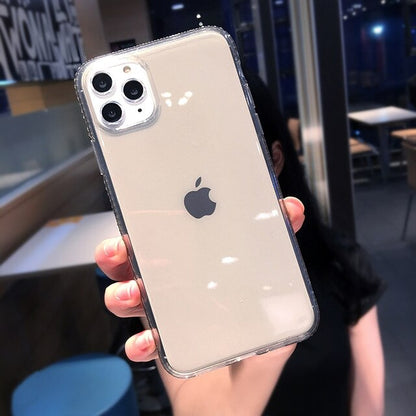 Fashion Transparent Diamond Phone Case For iPhone Clear Back Cover - carolay.co