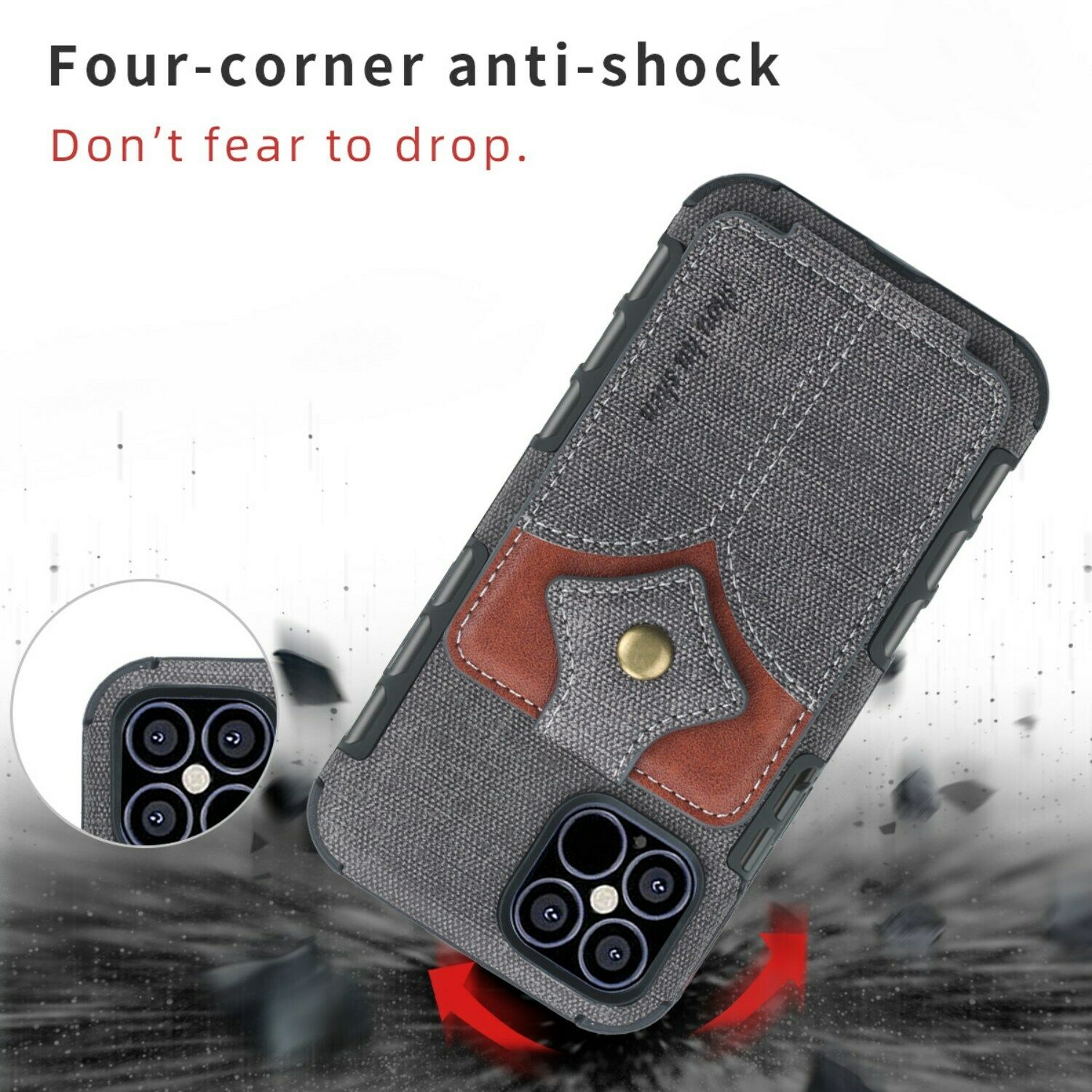 Flip Card Holder Wallet Phone Case For iPhone - carolay.co