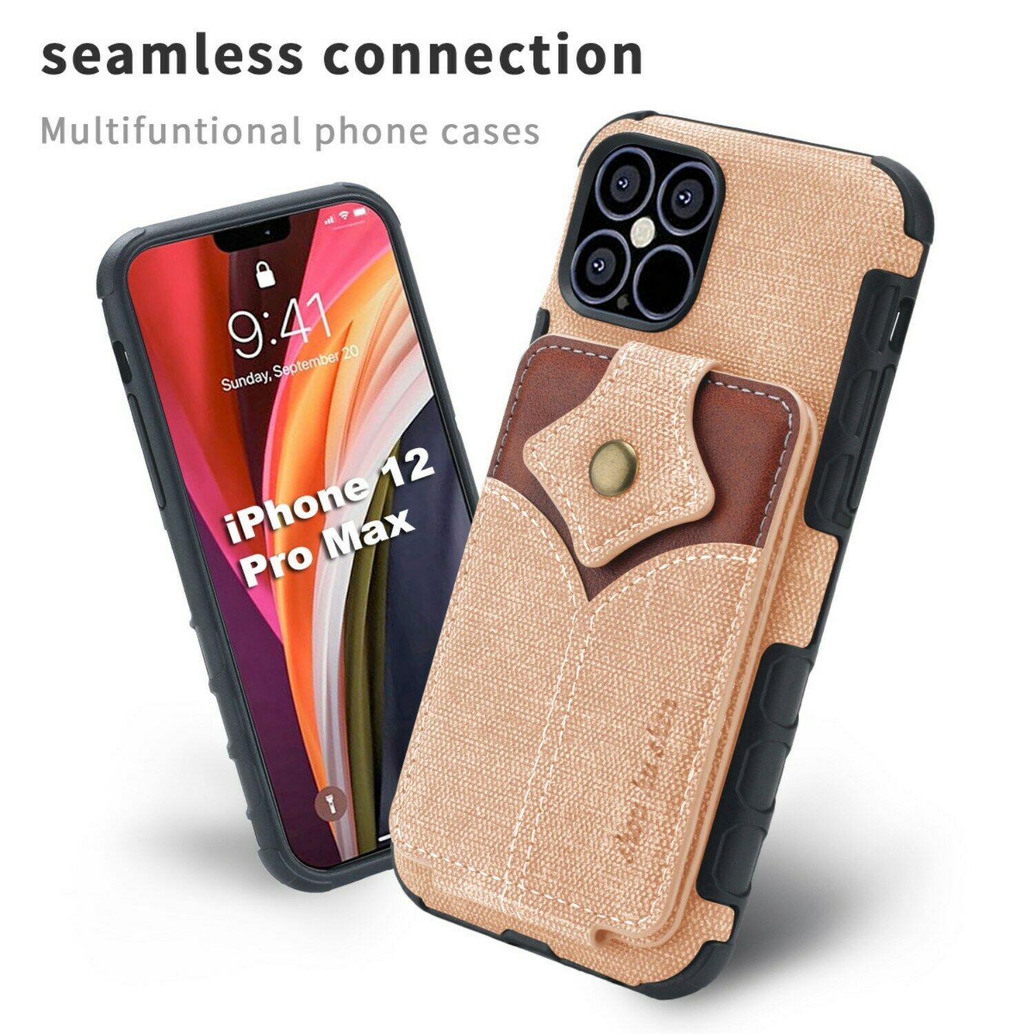 Flip Card Holder Wallet Phone Case For iPhone - carolay.co