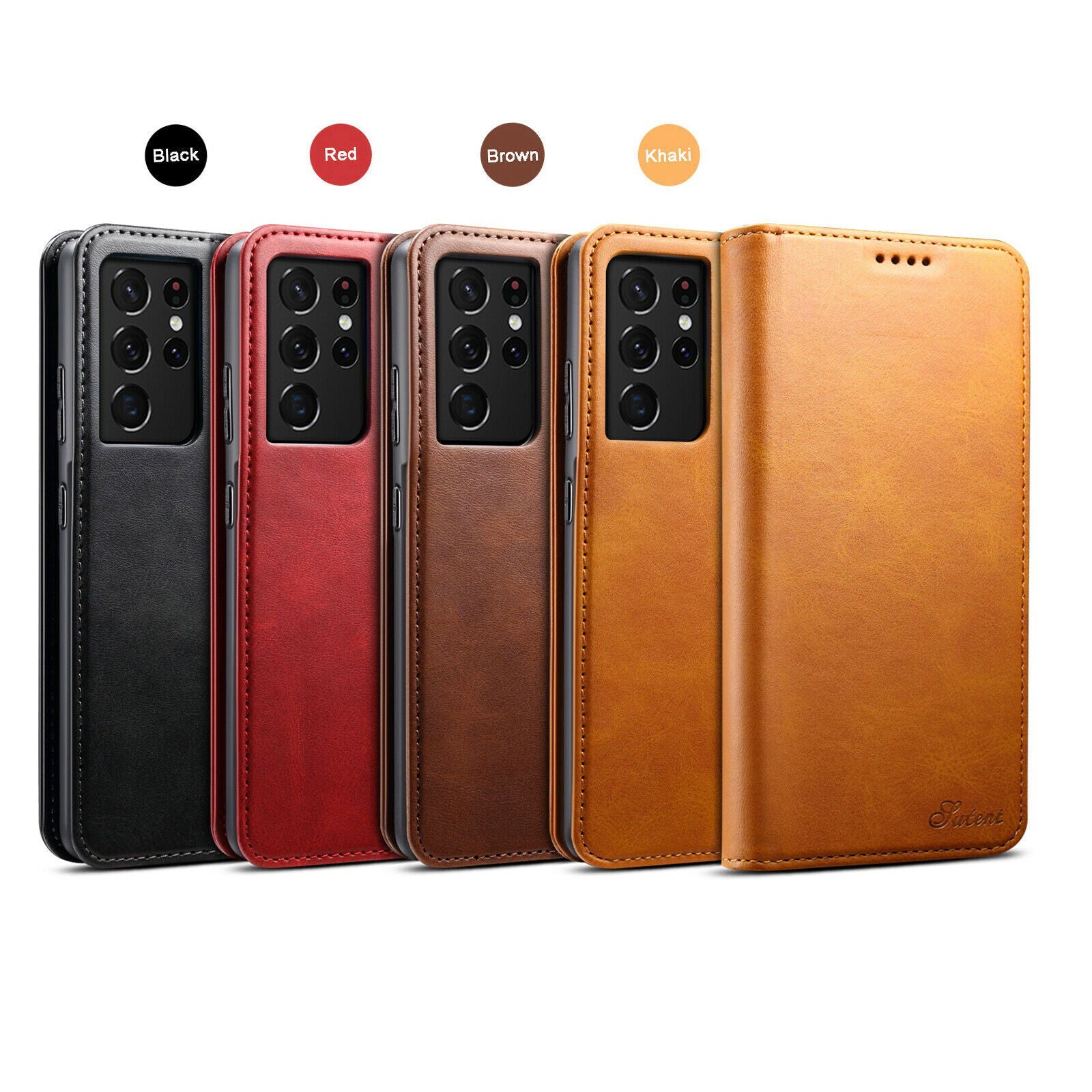 Flip Leather Card Wallet Case for Samsung Galaxy series - carolay.co